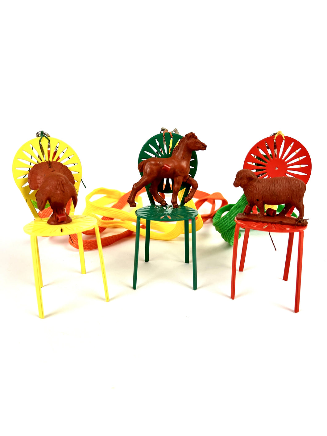A Seat At the Table Trio: Fanny the Turkey, Lariat the Horse, Peanut the Sheep