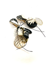 Load image into Gallery viewer, Fishnets, a Tire &amp; a Tophat Statement Earrings

