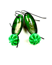 Load image into Gallery viewer, Pickle-n-a-Button Go-With Earrings
