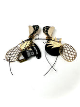 Load image into Gallery viewer, Fishnets, a Tire &amp; a Tophat Statement Earrings
